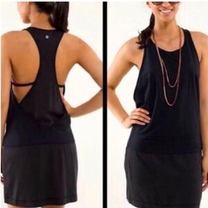 Lululemon Black Blissed Out Tank Dress 4